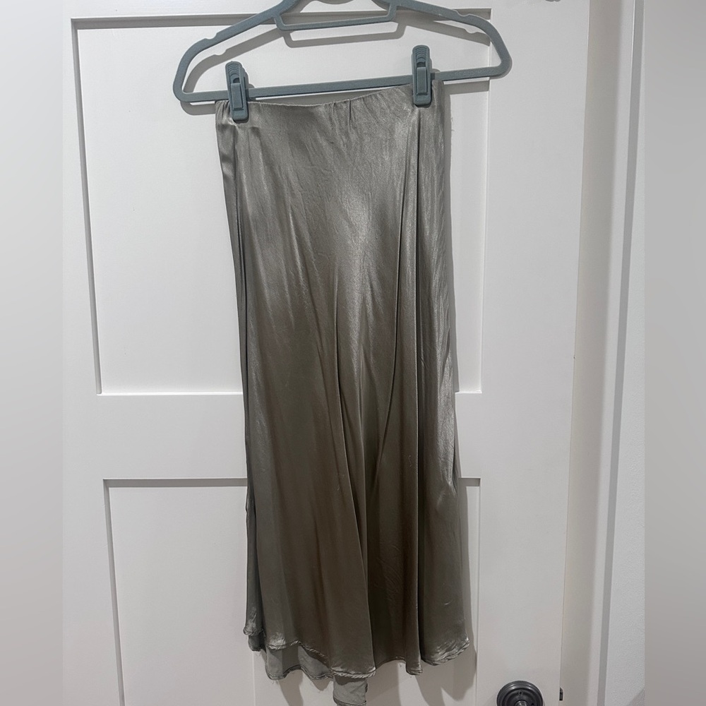 H&M Gold Slip Skirt